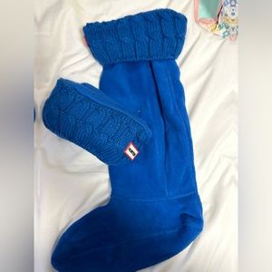 Blue Socks for Hunter Boots